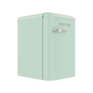 Koelkast Retro - 120 Liter - 1-Deurs - Statisch - Mint Groen, Verzenden, Nieuw in verpakking