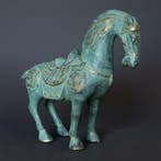 Tang-Dynasty stijl Paard - Brons - China (Zonder