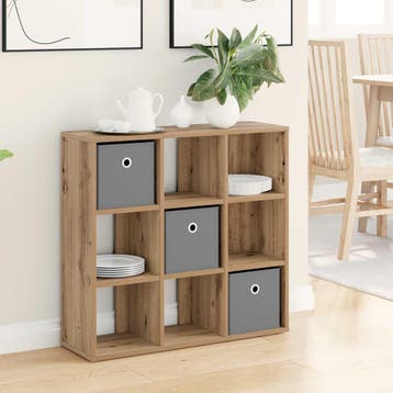vidaXL Dressoir Artisan Eiken 73,5 x 24 x 69,5 cm, Huis en Inrichting, Kasten | Dressoirs, Verzenden, Nieuw, 50 tot 100 cm, Minder dan 25 cm