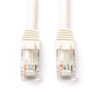 Internetkabel | Cat6a U/UTP | 0.5 meter (Wit), Computers en Software, Pc- en Netwerkkabels, Nieuw, Verzenden