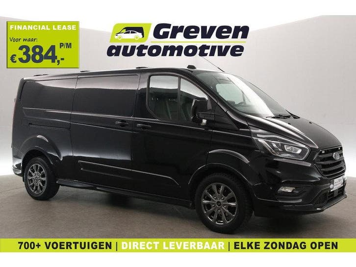 Ford Transit Custom 2.0 TDCI L2H1 185PK Sport | 2800KG, Auto's, Bestelauto's, Handgeschakeld, Diesel, Zwart, Euro 6, Ford