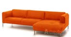 Loungebank Bern - loungebanken - Oranje, Nieuw, 125 tot 150 cm, Leer, 250 tot 300 cm