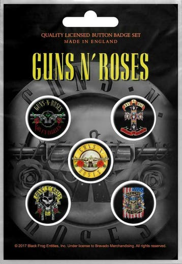 Guns N Roses button Bullet Logo officiële merchandise, Ophalen of Verzenden, Nieuw, Gebruiksvoorwerp