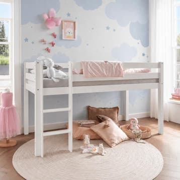 Infanskids Pino Halfhoogslaper Wit - Buitenmaat 208x103x113c, Nieuw