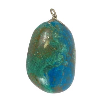 Chysocolla hanger - Edelsteen - Blauw/groen -  4,5 cm, Ophalen of Verzenden, Nieuw