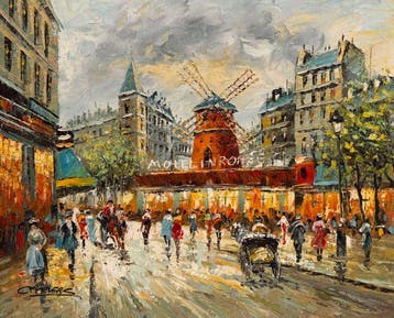 Christof Vevers (1962) - Paris ~ Moulin Rouge - Sortie de