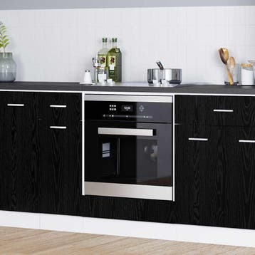 vidaXL Hangkast Zwart Eiken Bewerkt hout, Verzenden, Nieuw, Zwart
