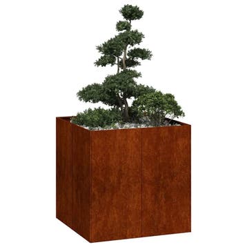 Cortenstaal Plantenbak 80x80x80 | Tweedekansje | OP=OP, Vierkant, Ophalen of Verzenden, Zo goed als nieuw, Metaal
