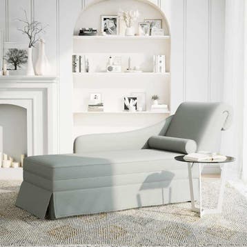 vidaXL Chaise longue met bolster&rechterarmleuning fluweel, Verzenden, Nieuw
