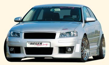Rieger bumper | geschikt voor Audi A3 8P 2003-2005 3D | ABS, Verzenden, Nieuw, Audi
