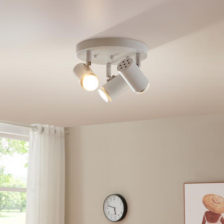 Plafondlamp Bathgate 3-lichts verstelbaar 3xGU10 lux.pro, Huis en Inrichting, Lampen | Plafondlampen, Verzenden