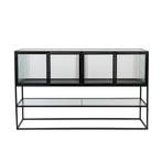 *WOONWINKEL* Dutchbone Boli Dressoir Met Ribbel Glas, Huis en Inrichting, Kasten | Dressoirs, Verzenden, Nieuw