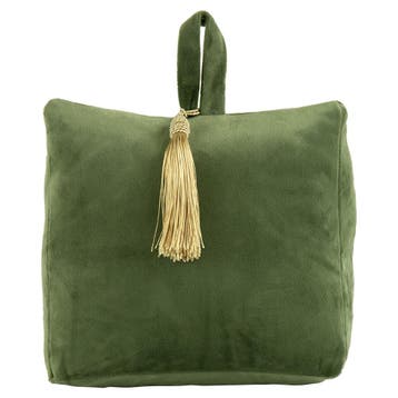 deurstopper fluweel appel groen 18cm, Verzenden, Nieuw