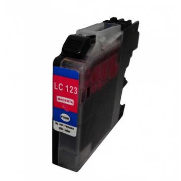 Huis-Merk  BROTHER LC-123 Magenta 14ml 247Print, Verzenden, Nieuw, Brother