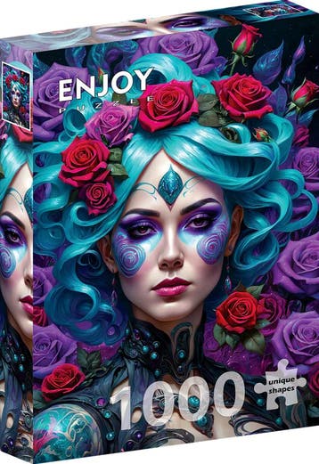 Gothic Flowers Portrait Puzzel (1000 stukjes) | Enjoy Puzzle, Verzenden, Nieuw