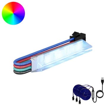vidaXL LED-strip 2 st Zwart en Multikleur Koper en kunststof, Verzenden, Nieuw