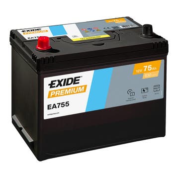 Exide Premium accu | EA755 | 12V 75Ah, Ophalen of Verzenden, Nieuw