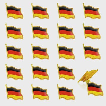 20x Duitse Vlag Speldjes - Metalen Pins voor Kleding, Tassen, Verzenden, Nieuw