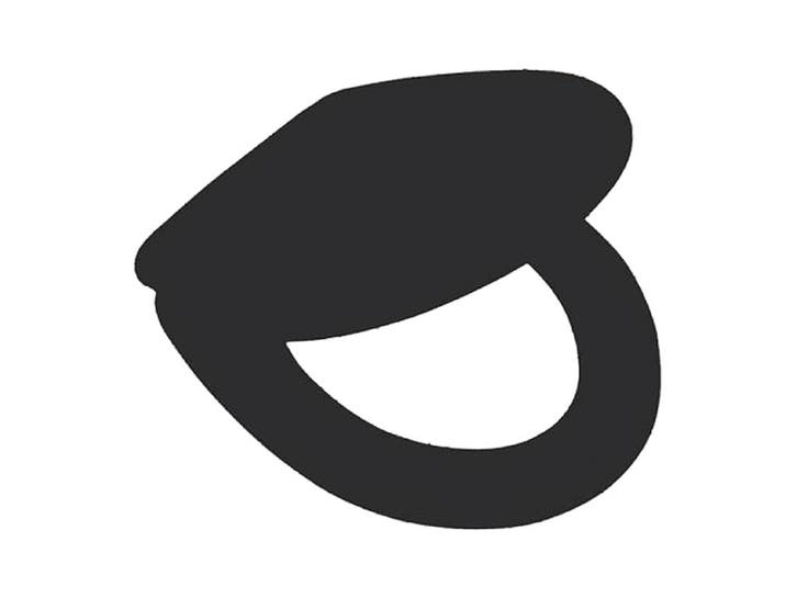 Toiletzitting met deksel | zwart | B 375 x D 437 - 447 mm, Zakelijke goederen, Horeca | Meubilair en Inrichting, Verzenden
