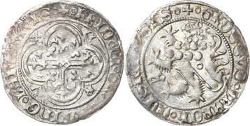 Fuerstengroschen ohne Jahr (1400/1404?), Sachsen, Haus We..., Verzenden