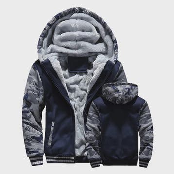 Warme Heren Winterjas met Fleece Voering en Capuchon - Casua, Kleding | Dames, Verzenden, Nieuw