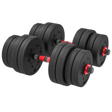 TRUUSK Verstelbare Dumbbell &amp; Barbell Set - 30 kg - Prof, Sport en Fitness, Verzenden, Nieuw