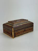 Doos - Hout, Textiel - inleghout