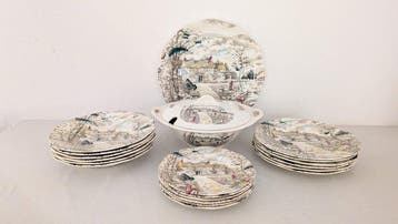 British Anchor - Eetservies voor 6 (20) - Engels aardewerk -