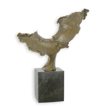 sculptuur, Luxury Modernist Decorative Bronze Artwork –