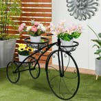 Fiets Bloemenrek – Nieuw Smeedijzeren Driewieler Plantenrek, Verzenden, Nieuw, Metaal, Balkon