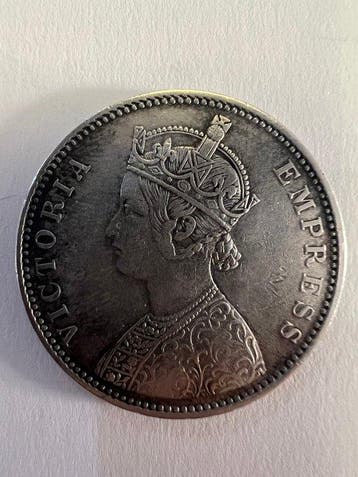 Brits India. Victoria. 1 Rupee 1877 (Zonder minimumprijs)
