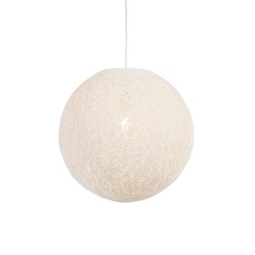 Smart hanglamp wit 45 cm incl. Wifi A60 - Corda, Verzenden, Nieuw, Country-rustic