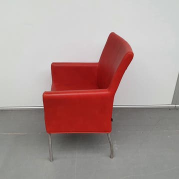 Amide luxe medische zorgstoel fauteuil - rode skai - 56 cm b, Ophalen of Verzenden, Nieuw