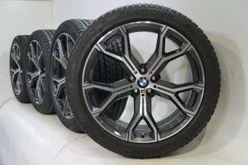 BMW X5 G05 X6 G06 741M 21 inch velgen Pirelli Runflat Winter, Gebruikt, Velg(en), 21 inch, Winterbanden