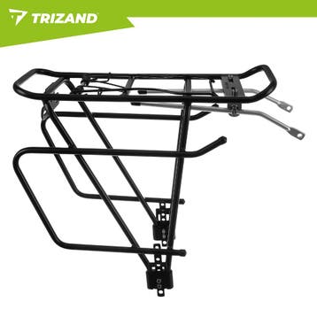 Trizand Zwarte aluminium fietsbagagedrager tot 25 kg voor..., Ophalen of Verzenden, Nieuw