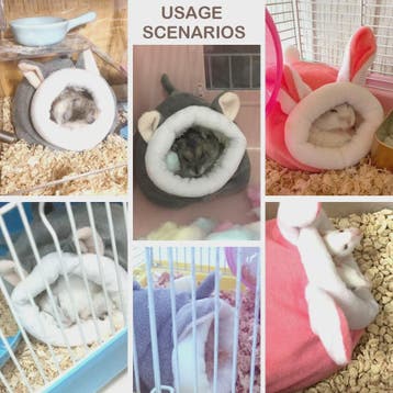 Warm Hamsterhuisje & Cavia Nestje - Zacht Pluche Bedje voor, Verzenden, Nieuw