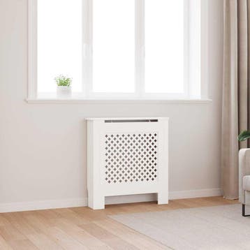 vidaXL Radiatorombouw 78 cm MDF wit, Doe-het-zelf en Verbouw, Verwarming en Radiatoren, Verzenden, Nieuw