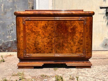 Ladekast - Hout - Commode in Art Deco-stijl van walnoot, Antiek en Kunst