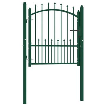 vidaXL Hekpoort EMMEN met stalen pinnen 104x97 cm groen, Verzenden, Nieuw