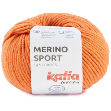 Katia Concept Merino Sport - 65 pasteloranje - Wol Garen, Ophalen of Verzenden, Nieuw