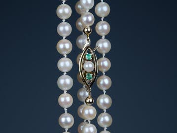 Zonder minimumprijs - Halsketting - 925 zilver<br>- Ø 6,5-7, Sieraden, Tassen en Uiterlijk, Kettingen, Nieuw