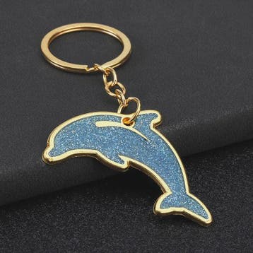 Schattige Dolfijn Sleutelhanger voor Koppels - Zinklegering