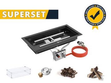 GoFire SUPERSET inbouwbrander rechthoek 56 x 28 | Flexibel, Verzenden, Nieuw