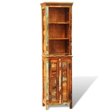 vidaXL Boekenkast vintage-stijl massief gerecycled hout, Minder dan 50 cm, Verzenden, Nieuw, 150 tot 200 cm