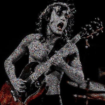 David Law - Crypto Angus Young 2.0 - Format XL 60x60