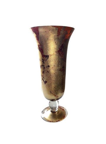 Carlo Pignatelli - Vaas - Muranoglas, Bladgoud - Vetro