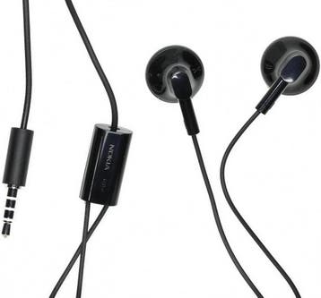 Nokia WH-108 In-Ear Headset / Oordopjes - Zwart (Nieuw), Verzenden, Nieuw