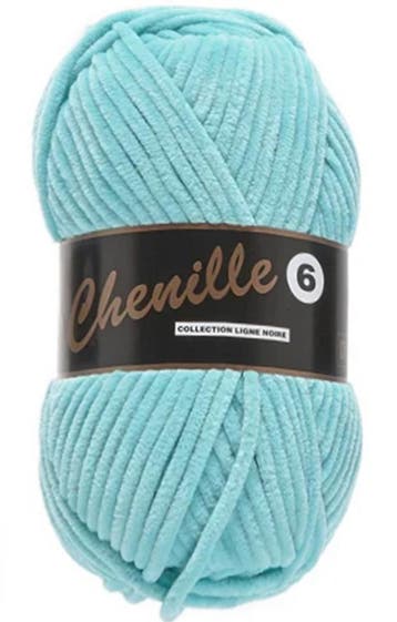 Lammy Yarns Chenille 6 - 47 Turquoise - Fluweelzacht Garen, Ophalen of Verzenden, Nieuw