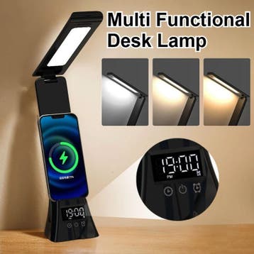 Multifunctionele LED Bureaulamp met Draadloze Oplader, Huis en Inrichting, Lampen | Tafellampen, Verzenden, Nieuw