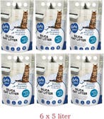 Kattenbakvulling stofvrij geurvrij 6 x 5 Liter, Dieren en Toebehoren, Kattenbakken, Verzenden, Nieuw, Gesloten